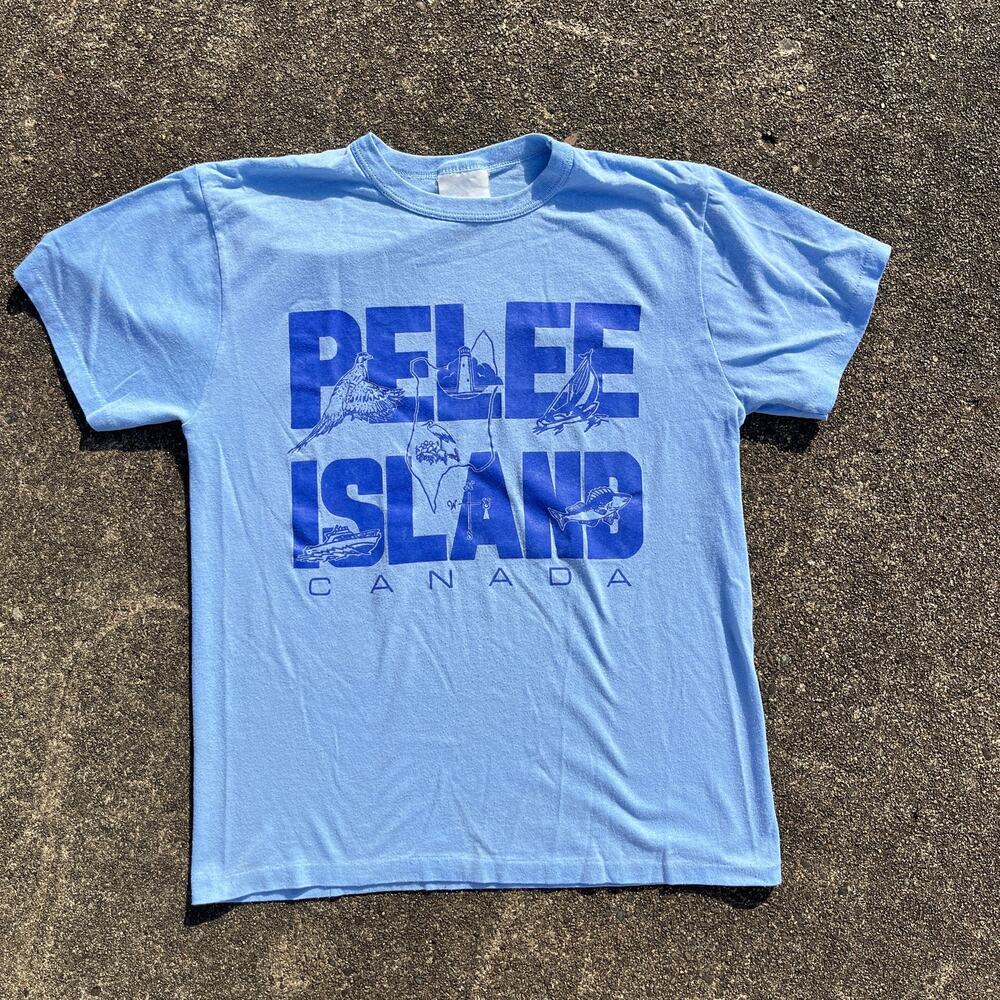 Vintage Blue 1980s Pelee Island Canada T-shirt Size Medium